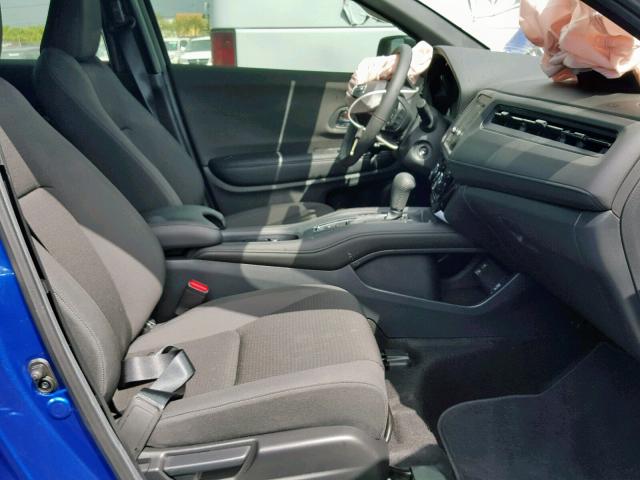 3CZRU5H11KM702585 - 2019 HONDA HR-V SPORT BLUE photo 5