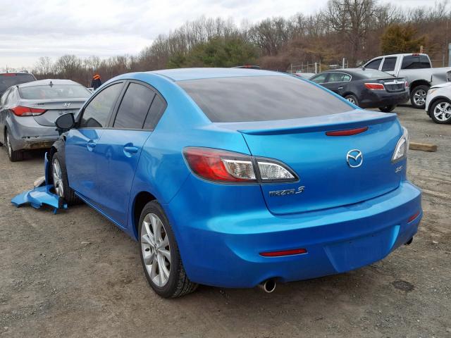 JM1BL1S60A1271255 - 2010 MAZDA 3 S BLUE photo 3