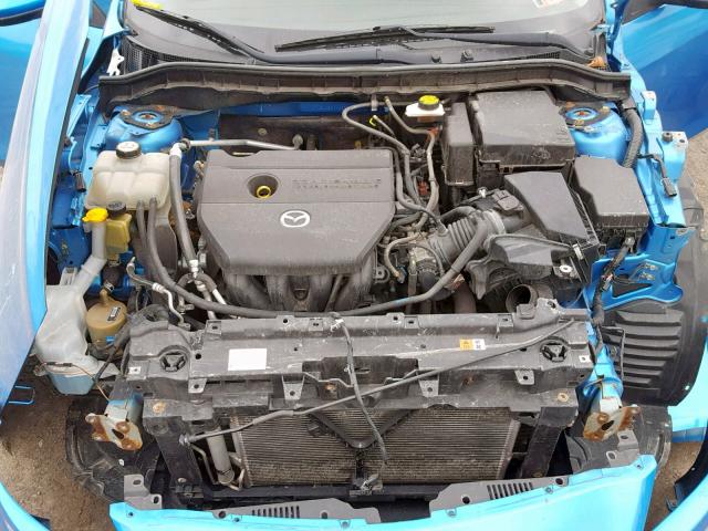 JM1BL1S60A1271255 - 2010 MAZDA 3 S BLUE photo 7