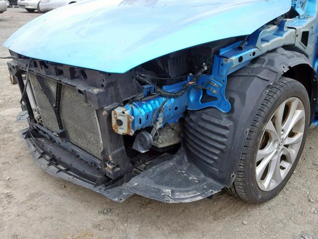 JM1BL1S60A1271255 - 2010 MAZDA 3 S BLUE photo 9