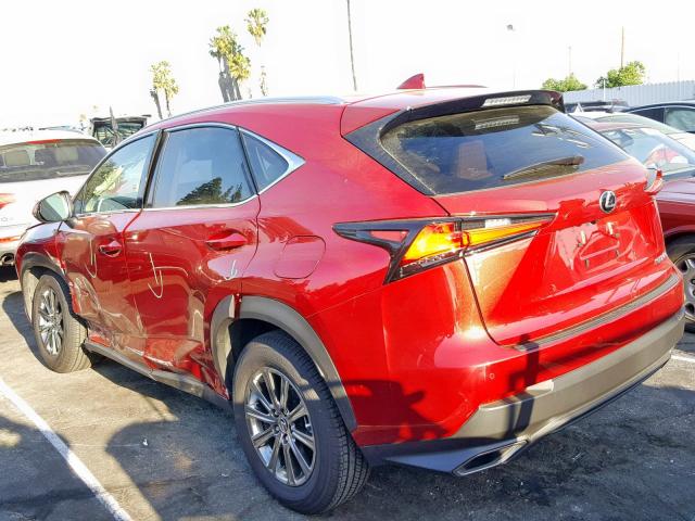 JTJYARBZ2K2137008 - 2019 LEXUS NX 300 RED photo 3