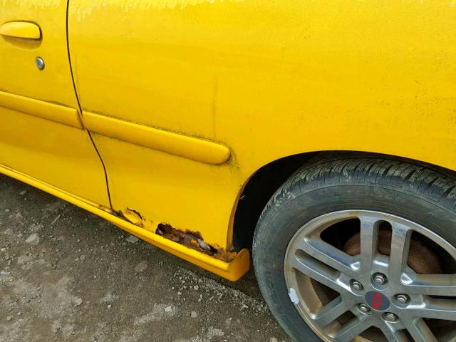 1G1JH12FX27338917 - 2002 CHEVROLET CAVALIER L YELLOW photo 9