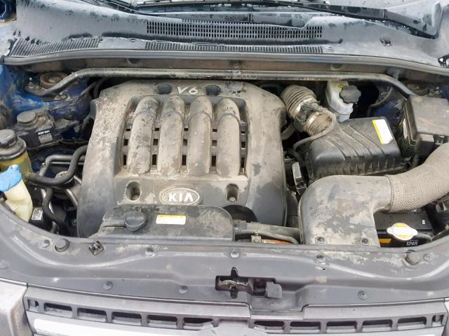 KNDJE723377439619 - 2007 KIA SPORTAGE E BLUE photo 7