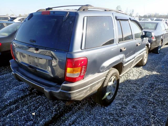 1J4GX48S81C700527 - 2001 JEEP GRAND CHER BLUE photo 4