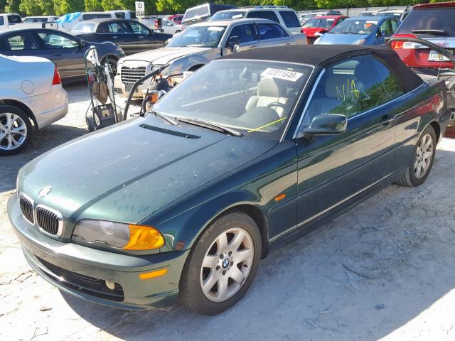 WBABR3347YEG01774 - 2000 BMW 323 CI GREEN photo 2