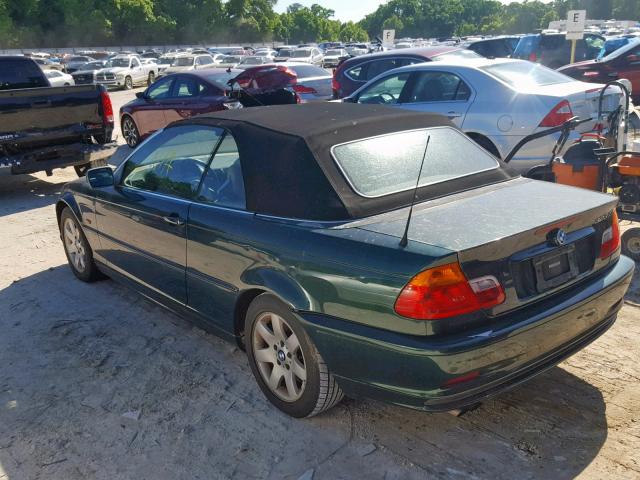 WBABR3347YEG01774 - 2000 BMW 323 CI GREEN photo 3