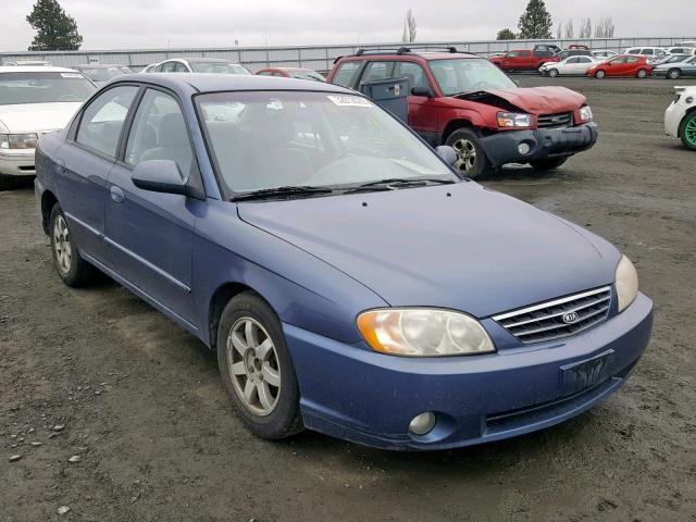 KNAFB121635254705 - 2003 KIA SPECTRA BA BLUE photo 1