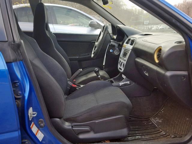 JF1GD29654G507209 - 2004 SUBARU IMPREZA WR BLUE photo 5