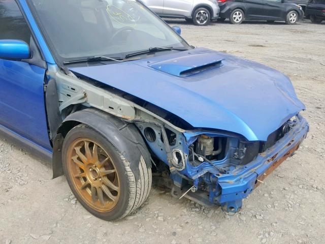 JF1GD29654G507209 - 2004 SUBARU IMPREZA WR BLUE photo 9