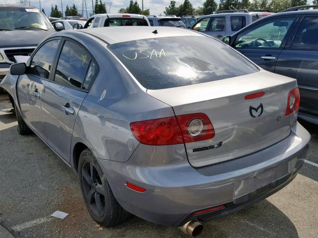 JM1BK12G761532898 - 2006 MAZDA 3 I GRAY photo 3