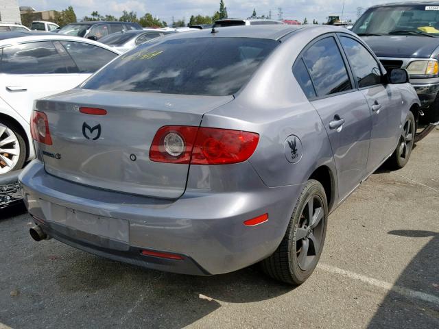 JM1BK12G761532898 - 2006 MAZDA 3 I GRAY photo 4