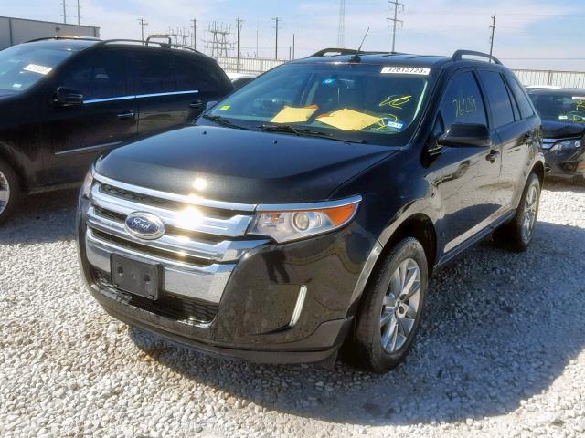 2FMDK3JC5DBC66099 - 2013 FORD EDGE SEL BLACK photo 2