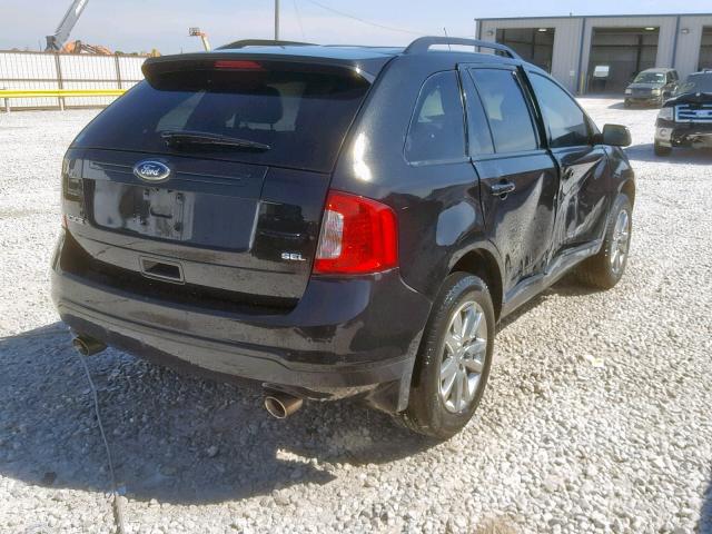 2FMDK3JC5DBC66099 - 2013 FORD EDGE SEL BLACK photo 4