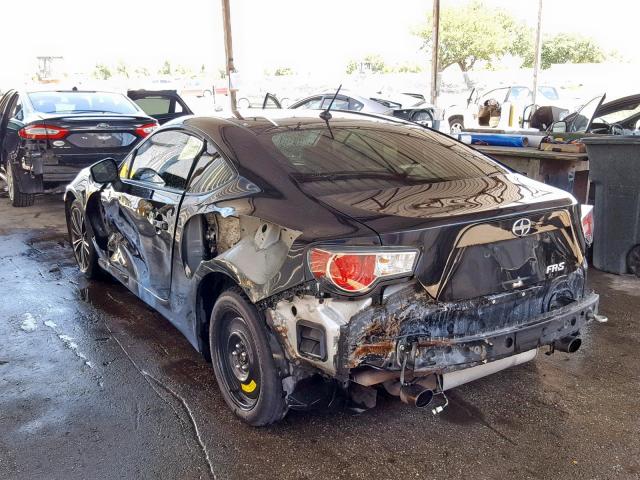 JF1ZNAA10D1700483 - 2013 TOYOTA SCION FR-S BLACK photo 3