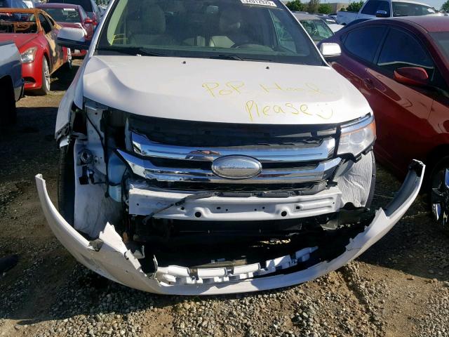 2FMDK4KC6BBB48449 - 2011 FORD EDGE LIMIT WHITE photo 9