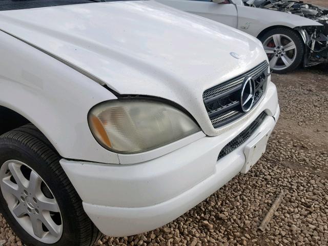 4JGAB72E4YA207590 - 2000 MERCEDES-BENZ ML 430 WHITE photo 9