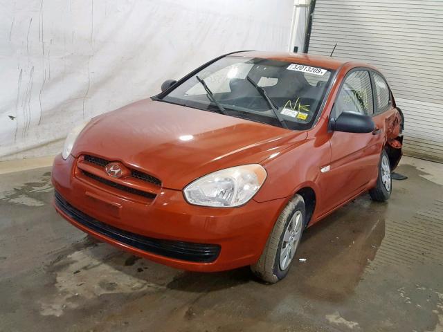 KMHCM36C09U133668 - 2009 HYUNDAI ACCENT GS RED photo 2