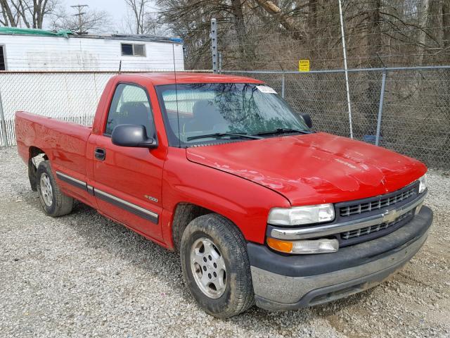 1GCEC14W8YE279326 - 2000 CHEVROLET SILVERADO RED photo 1