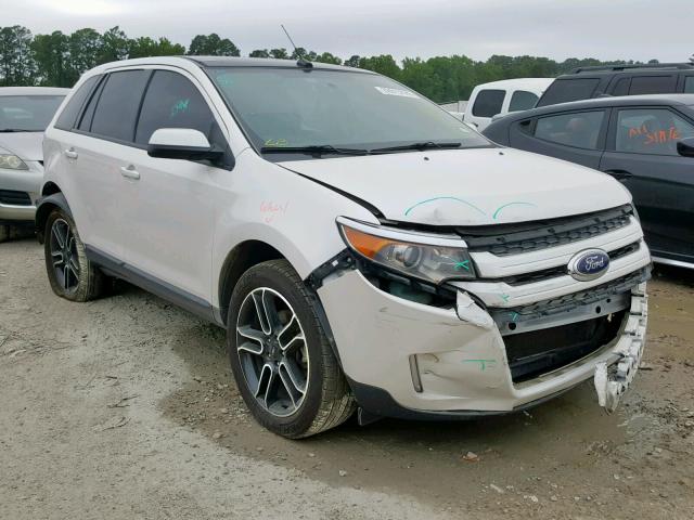 2FMDK3JC5EBB34963 - 2014 FORD EDGE SEL WHITE photo 1