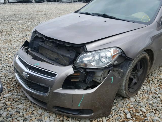 1G1ZB5EB5AF264878 - 2010 CHEVROLET MALIBU LS TAN photo 9