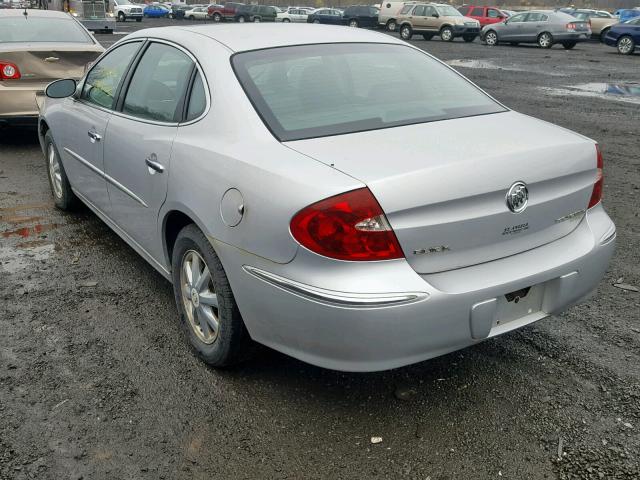 2G4WD532251194045 - 2005 BUICK LACROSSE C SILVER photo 3