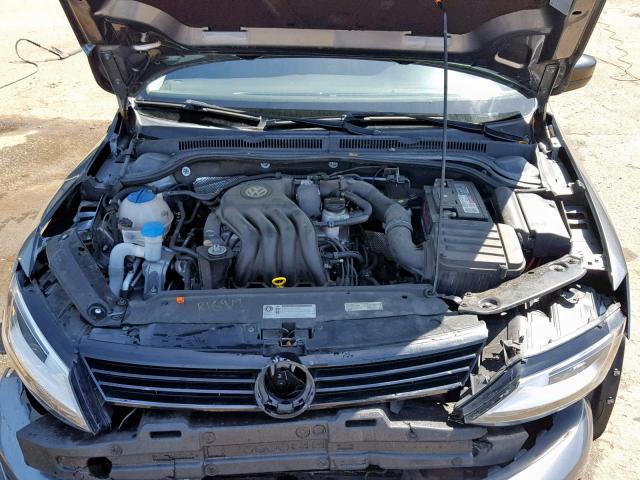 3VW2K7AJ0EM250259 - 2014 VOLKSWAGEN JETTA BASE 灰色 照片 7