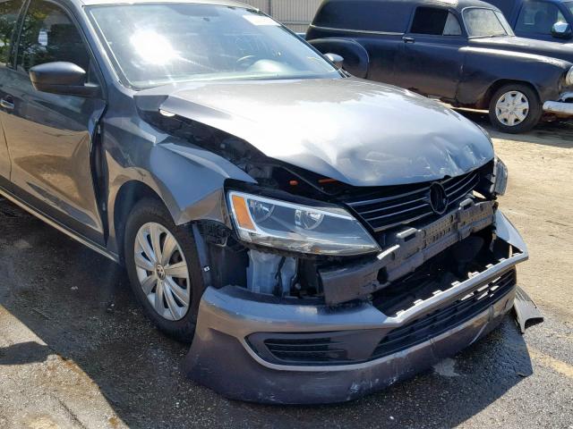 3VW2K7AJ0EM250259 - 2014 VOLKSWAGEN JETTA BASE 灰色 照片 9