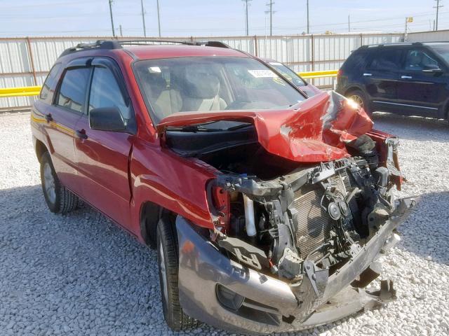 KNDJF723887454146 - 2008 KIA SPORTAGE E RED photo 1