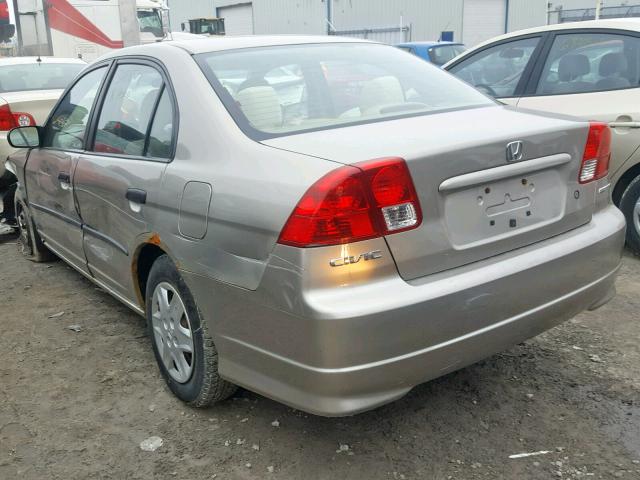 2HGES16305H002374 - 2005 HONDA CIVIC DX V GOLD photo 3