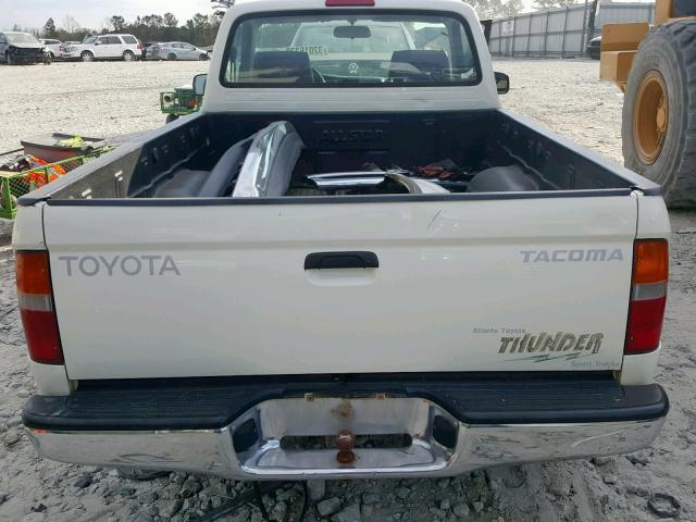 4TANL42N5WZ082952 - 1998 TOYOTA TACOMA WHITE photo 6