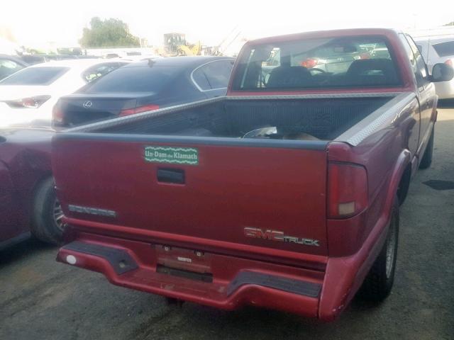 1GTCS19X7V8501070 - 1997 GMC SONOMA RED photo 4