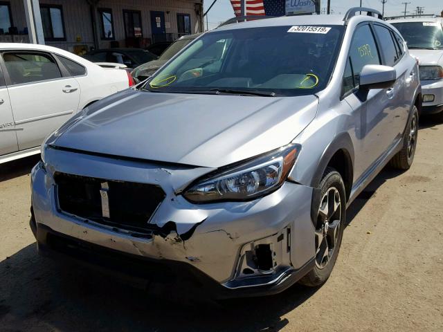 JF2GTABC2JH223647 - 2018 SUBARU CROSSTREK SILVER photo 2