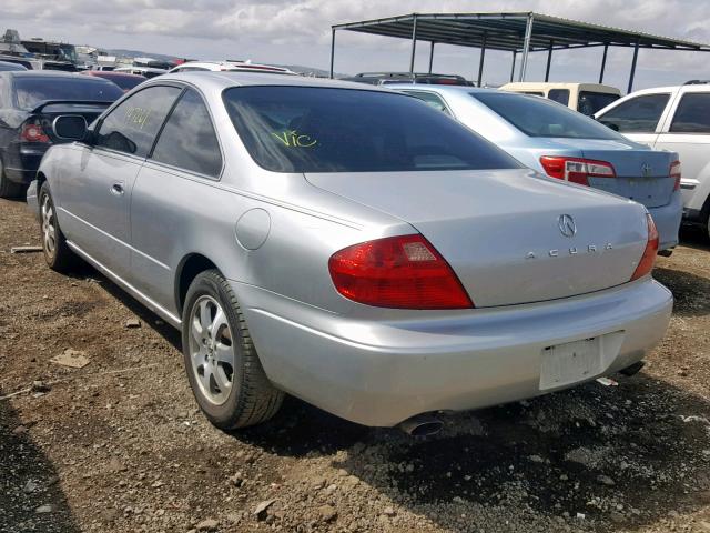 19UYA42431A008906 - 2001 ACURA 3.2CL SILVER photo 3