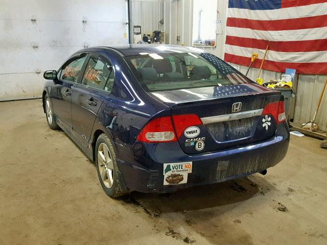 2HGFA1E65BH519510 - 2011 HONDA CIVIC LX-S BLUE photo 3