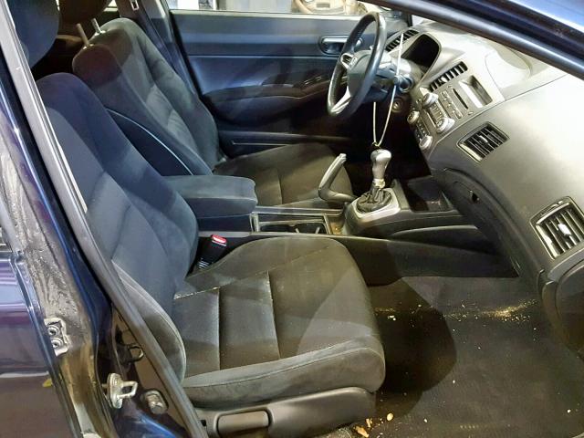 2HGFA1E65BH519510 - 2011 HONDA CIVIC LX-S BLUE photo 5