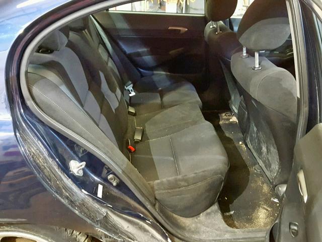 2HGFA1E65BH519510 - 2011 HONDA CIVIC LX-S BLUE photo 6