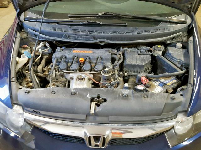 2HGFA1E65BH519510 - 2011 HONDA CIVIC LX-S BLUE photo 7