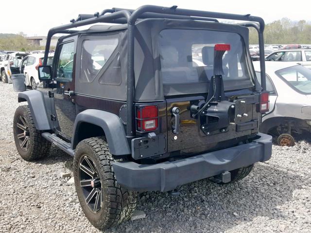 1J4AA2D14AL154530 - 2010 JEEP WRANGLER S BLACK photo 3