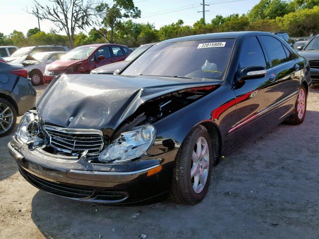 WDBNG84J75A459500 - 2005 MERCEDES-BENZ S 500 4MAT BLACK photo 2