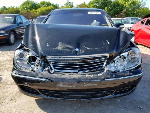 WDBNG84J75A459500 - 2005 MERCEDES-BENZ S 500 4MAT BLACK photo 9