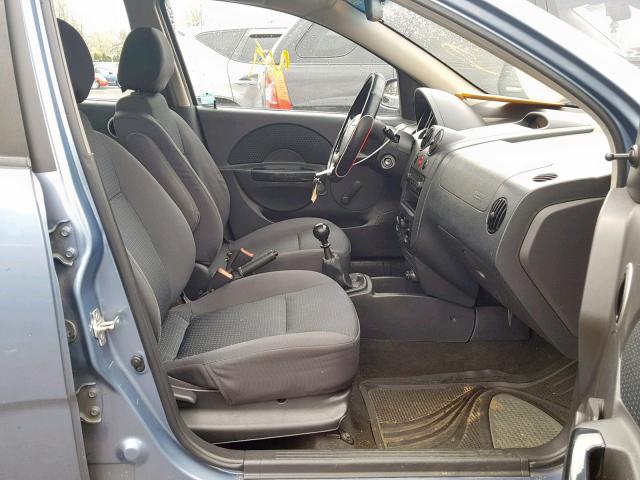 KL1TD66628B045030 - 2008 CHEVROLET AVEO BASE Mavi foto 5
