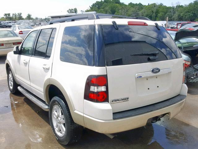 1FMEU6EE4AUA43201 - 2010 FORD EXPLORER E WHITE photo 3