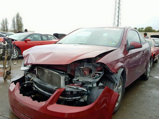 1G2AS18H497129396 - 2009 PONTIAC G5 RED photo 2