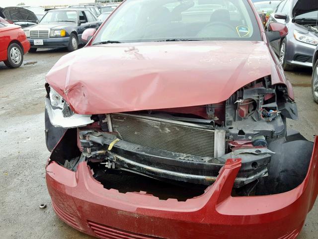 1G2AS18H497129396 - 2009 PONTIAC G5 RED photo 9