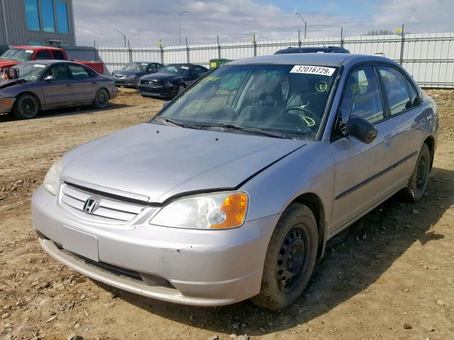 2HGES16443H942389 - 2003 HONDA CIVIC DX SILVER photo 2