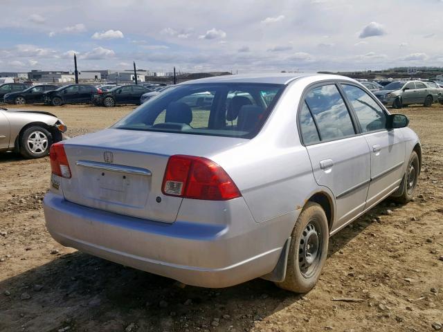 2HGES16443H942389 - 2003 HONDA CIVIC DX SILVER photo 4