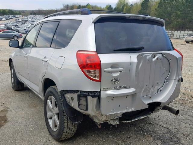 JTMBD31V965049606 - 2006 TOYOTA RAV4 LIMIT SILVER photo 3