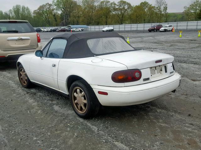 JM1NA3511P1419324 - 1993 MAZDA MX-5 MIATA WHITE photo 3