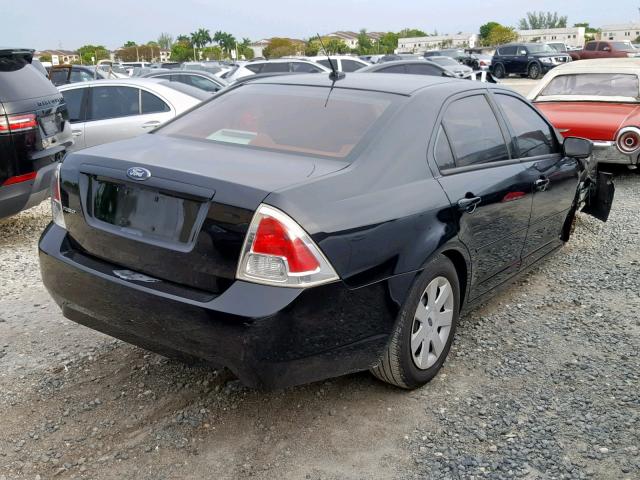 3FAHP06Z78R142416 - 2008 FORD FUSION S BLACK photo 4