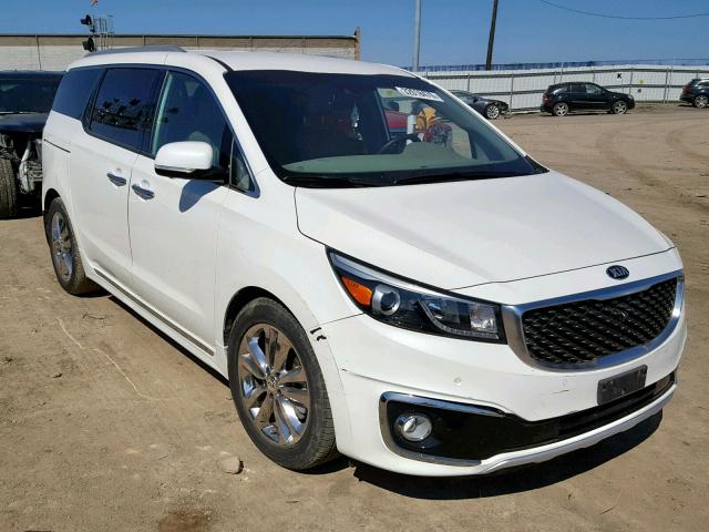 KNDME5C1XG6184956 - 2016 KIA SEDONA SXL WHITE photo 1